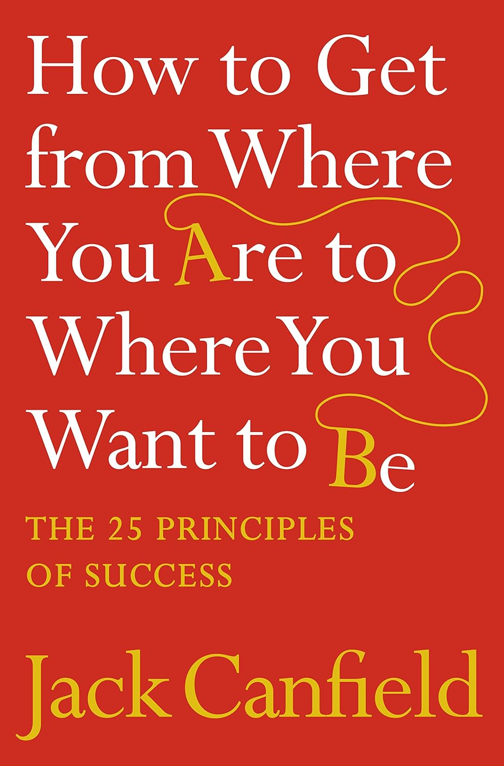 HOW TO GET FROM WHERE YOU`RE TO WHERE YOU WANT TO BE BY JACK CANFIELD