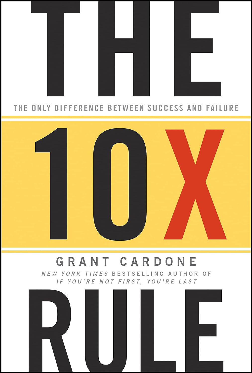 THE 10X RULE BY GRANT CARDON