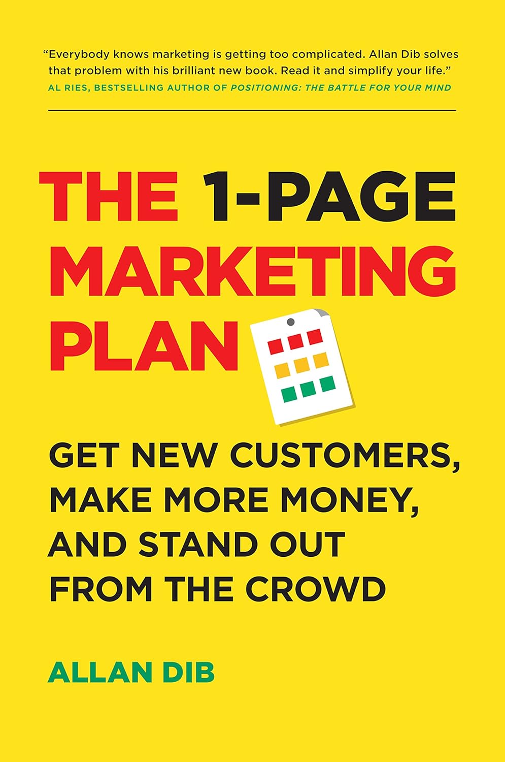 THE 1 PAGE MARKETING PLAN BY ALLAN DIB